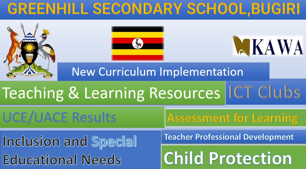Greenhill Secondary School New Curriculum Implementation, Teaching and Learning Resources, ICT Club, and Staff Professional Development.